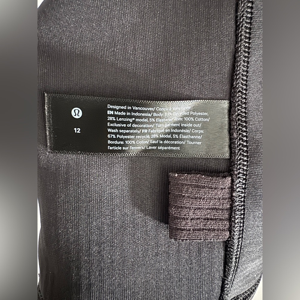 Lululemon Ribbed Softstreme Cropped Tank Top in Black - Picture 3 of 6